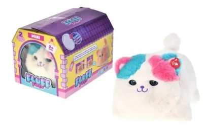 Інтерактивний пухнастий котик "Fluff pets" з рожево-блакитними вушками(нявкає, мурчить, виляє хвостиком, дрімає, закриває очі) (BL-335)