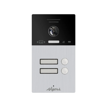 IP вызывная панель на 2 абонента Myers MIP-300 Black 2B, 1Мп