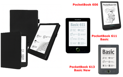Чехол CRAYTON для PocketBook 606, 611, 613 – стиль, защита, цвет Black