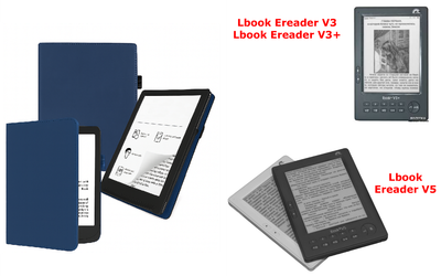 Чехол CRAYTON для Lbook Ereader V3, V3+, V5 – стиль, защита, цвет Blue TM