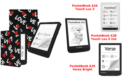 Чехол CRAYTON для PocketBook 626, 628, 629 – стиль, защита, цвет Love