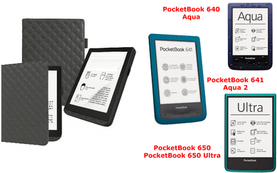 Чехол CRAYTON для PocketBook 640, 641, 650, 650 Ultra – стиль, защита, цвет Karos Gray