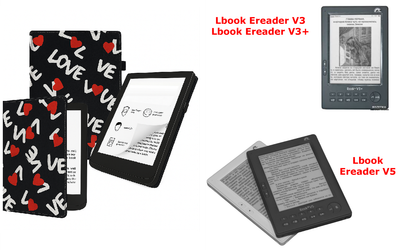 Чехол CRAYTON для Lbook Ereader V3, V3+, V5 – стиль, защита, цвет Love