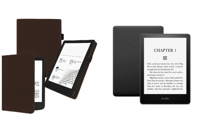 Чехол CRAYTON для Amazon Kindle Paperwhite Signature Edition 11th Gen – стиль, защита, цвет Braun