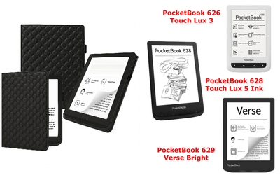 Чохол CRAYTON для PocketBook 626, 628, 629 — стиль, захист, колір Karos Black