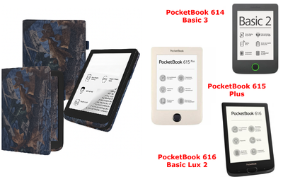 Чехол CRAYTON для PocketBook 614, 615, 616 – стиль, защита, цвет Hrab