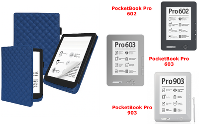 Чехол CRAYTON для PocketBook Pro 602, 603, 903 – стиль, защита, цвет Karos Blue