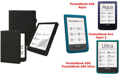 Чехол CRAYTON для PocketBook 640, 641, 650, 650 Ultra – стиль, защита, цвет Karos Black