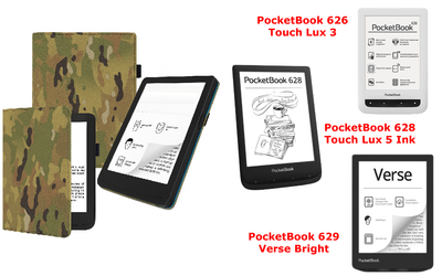 Чехол CRAYTON для PocketBook 626, 628, 629 – стиль, защита, цвет Multikam