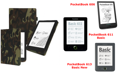 Чехол CRAYTON для PocketBook 606, 611, 613 – стиль, защита, цвет Xaki TM