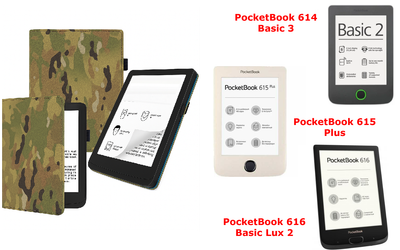 Чехол CRAYTON для PocketBook 614, 615, 616 – стиль, защита, цвет Multikam