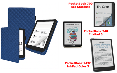 Чехол CRAYTON для PocketBook 700, 740, 743 – стиль, защита, цвет Karos Blue
