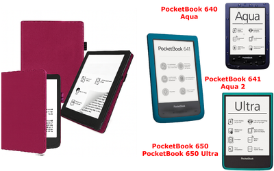Чехол CRAYTON для PocketBook 640, 641, 650, 650 Ultra – стиль, защита, цвет Hot Pink