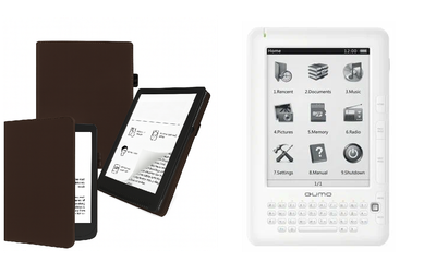 Чохол CRAYTON для Qumo Libro II HD — стиль, захист, колір Braun