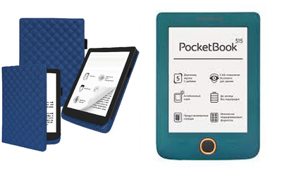 Чохол CRAYTON для PocketBook Mini PB515 — стиль, захист, колір Karos Blue