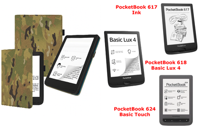 Чехол CRAYTON для PocketBook 617, 618, 624 – стиль, защита, цвет Multikam