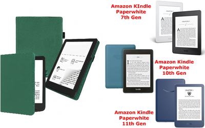Чохол CRAYTON для Amazon KIndle Paperwhite 7th Gen, 10th Gen, 11th Gen — стиль, захист, колір Green
