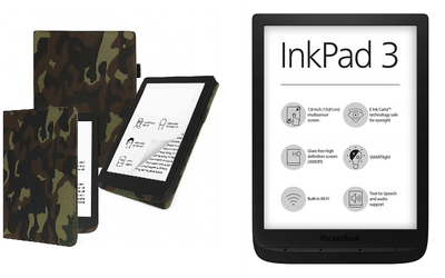 Чехол CRAYTON для Pocketbook Inkpad 3 PB740 – стиль, защита, цвет Xaki TM