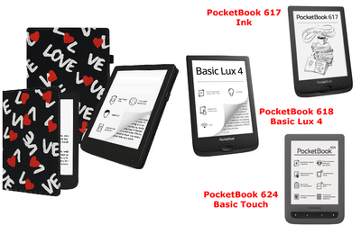 Чехол CRAYTON для PocketBook 617, 618, 624 – стиль, защита, цвет Love