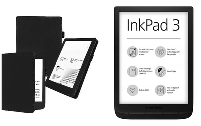 Чехол CRAYTON для Pocketbook Inkpad 3 PB740 – стиль, защита, цвет Black