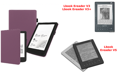 Чехол CRAYTON для Lbook Ereader V3, V3+, V5 – стиль, защита, цвет Purple