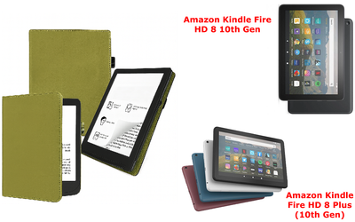 Чехол CRAYTON для Amazon Kindle Fire HD 8 10th Gen, Fire HD 8 Plus (10th Gen) – стиль, защита, цвет Oluva