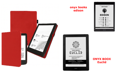 Чохол CRAYTON для onyx books edison, Euclid — стиль, захист, колір Red