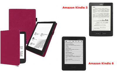 Чехол CRAYTON для Amazon Kindle 5, Amazon Kindle 6 – стиль, защита, цвет Hot Pink