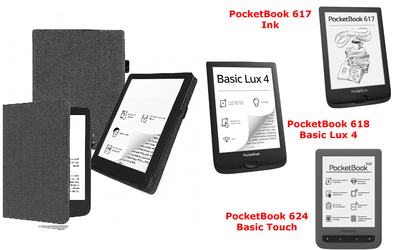 Чехол CRAYTON для PocketBook 617, 618, 624 – стиль, защита, цвет Gray