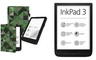 Чехол CRAYTON для Pocketbook Inkpad 3 PB740 – стиль, защита, цвет Feshn-Green
