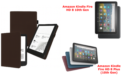 Чохол CRAYTON для Amazon Kindle Fire HD 8 10th Gen, Fire HD 8 Plus (10th Gen) — стиль, захист, колір Braun