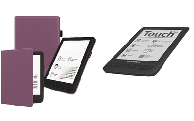 Чехол CRAYTON для PocketBook Touch Lux 623 – стиль, защита, цвет Purple