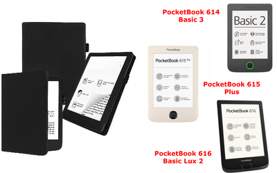 Чохол CRAYTON для PocketBook 614, 615, 616 — стиль, захист, колір Black