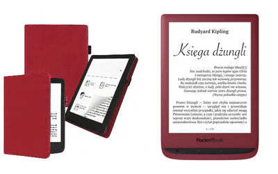 Чехол CRAYTON для PocketBook Touch Lux 5 – стиль, защита, цвет Bordo