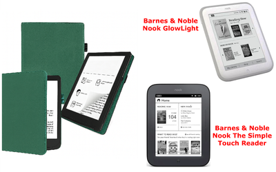 Чехол CRAYTON для Barnes & Noble Nook GlowLight, The Simple Touch Reader – стиль, защита, цвет Green