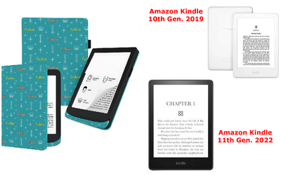 Чехол CRAYTON для Amazon Kindle 10th Gen. 2019, 11th Gen. 2022 – стиль, защита, цвет Feshn-Bue