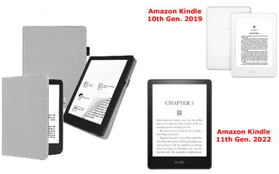 Чехол CRAYTON для Amazon Kindle 10th Gen. 2019, 11th Gen. 2022 – стиль, защита, цвет Silver
