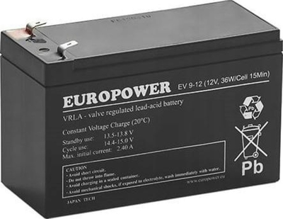 Акумуляторна батарея EuroPower EV C10 T1 12V 8Ah (5902367800161)