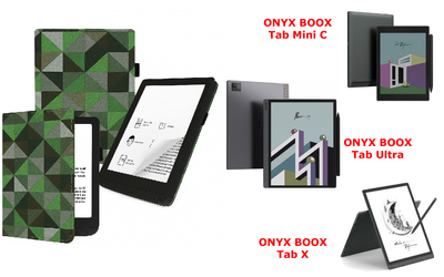 Чехол CRAYTON для ONYX BOOX Tab Mini C, Tab Ultra, Tab X – стиль, защита, цвет Feshn-Green