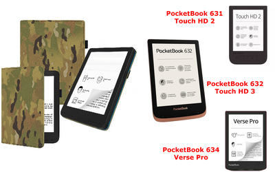 Чохол CRAYTON для PocketBook 631, 632, 634 — стиль, захист, колір Multikam