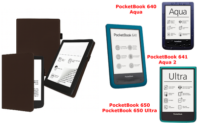 Чохол CRAYTON для PocketBook 640, 641, 650, 650 Ultra — стиль, захист, колір Braun
