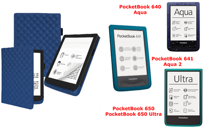 Чохол CRAYTON для PocketBook 640, 641, 650, 650 Ultra — стиль, захист, колір Karos Blue