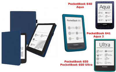 Чехол CRAYTON для PocketBook 640, 641, 650, 650 Ultra – стиль, защита, цвет Blue TM