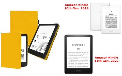 Чехол CRAYTON для Amazon Kindle 10th Gen. 2019, 11th Gen. 2022 – стиль, защита, цвет Yellow