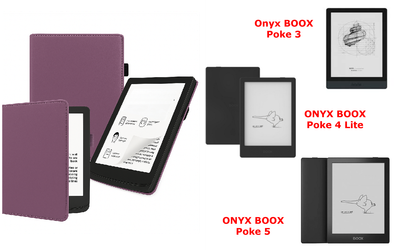Чохол CRAYTON для Onyx BOOX Poke 3, Poke 4 Lite, Poke 5 — стиль, захист, колір Purple