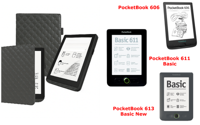 Чохол CRAYTON для PocketBook 606, 611, 613 — стиль, захист, колір Karos Gray