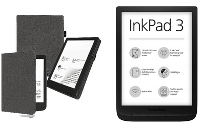 Чехол CRAYTON для Pocketbook Inkpad 3 PB740 – стиль, защита, цвет Gray