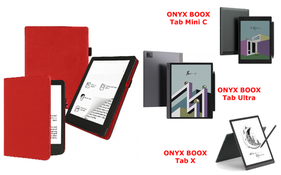 Чохол CRAYTON для ONYX BOOX Tab Mini C, Tab Ultra, Tab X — стиль, захист, колір Red