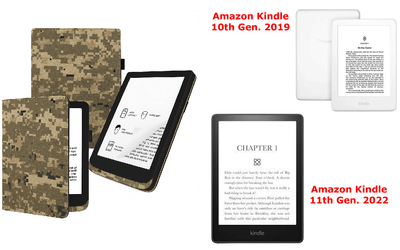 Чехол CRAYTON для Amazon Kindle 10th Gen. 2019, 11th Gen. 2022 — стиль, захист, колір Pixel M14