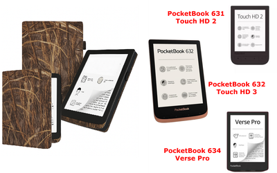 Чохол CRAYTON для PocketBook 631, 632, 634 — стиль, захист, колір Kamush